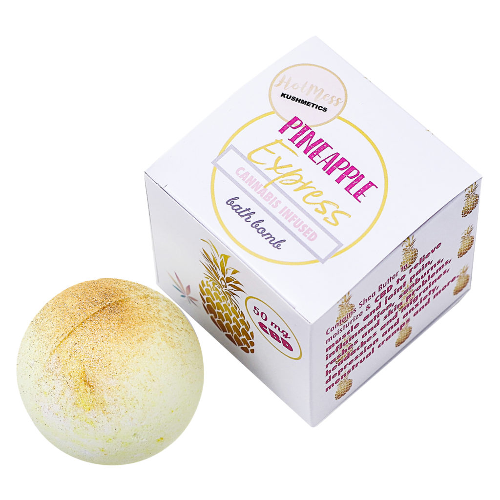 Pineapple Express bath bomb